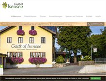 Tablet Screenshot of gasthof-isensee.de